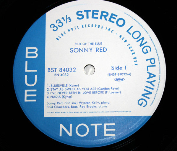Sonny Red - Out Of The Blue (LP, Album, Ltd, RE)