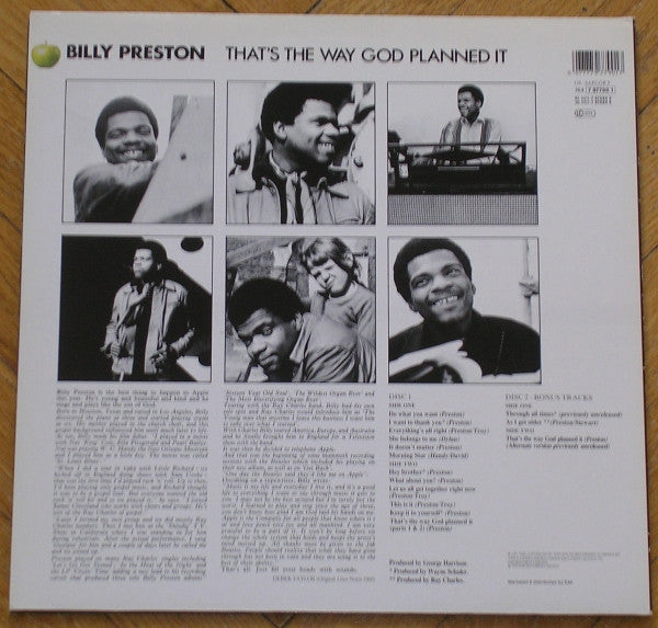 Billy Preston - That's The Way God Planned It(2xLP, Album, RE, RM, ...