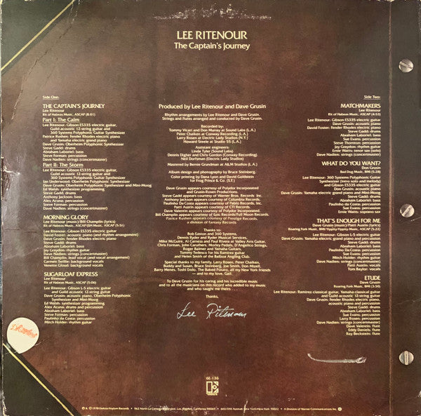 Lee Ritenour - The Captain's Journey (LP, Album, PRC)