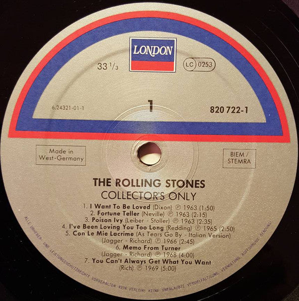 The Rolling Stones - Collector's Only (LP, Comp, Mono, RE)