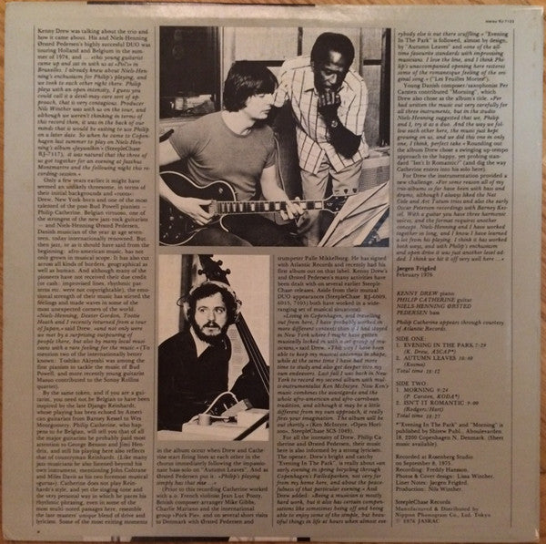 Kenny Drew Trio* - Morning (LP, Album)