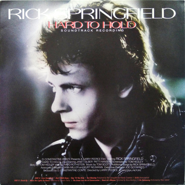 Rick Springfield - Hard To Hold - Soundtrack Recording (LP, Album)