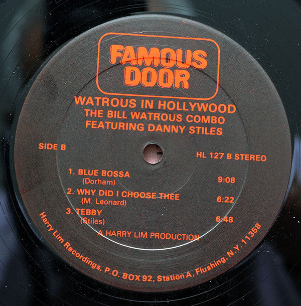 Bill Watrous Combo Featuring Danny Stiles - Watrous In Hollywood (LP)