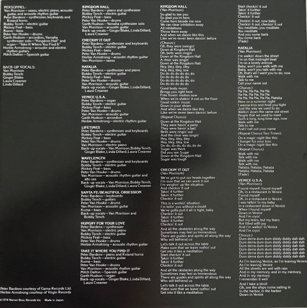 Van Morrison - Wavelength (LP, Album, Promo)