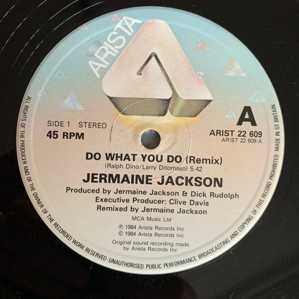 Jermaine Jackson - Do What You Do (Remix) (12"")