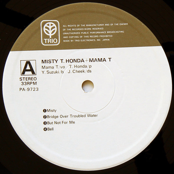 T. Honda* + Mama T.* - Misty (LP, Album, Ltd)