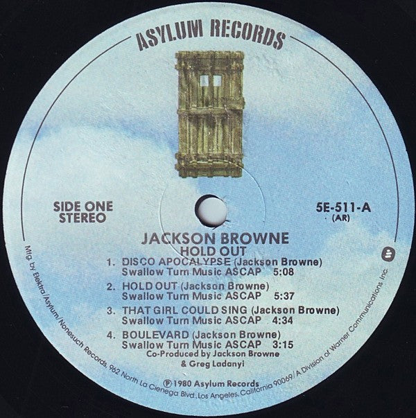 Jackson Browne - Hold Out (LP, Album, AR )