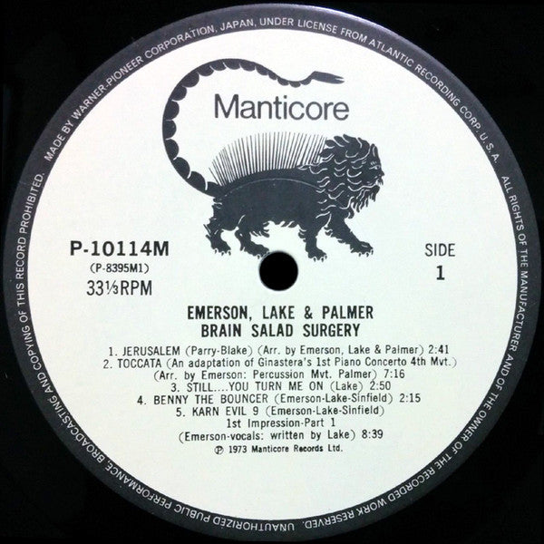 Emerson, Lake & Palmer - Brain Salad Surgery (LP, Album, RE, Tri)