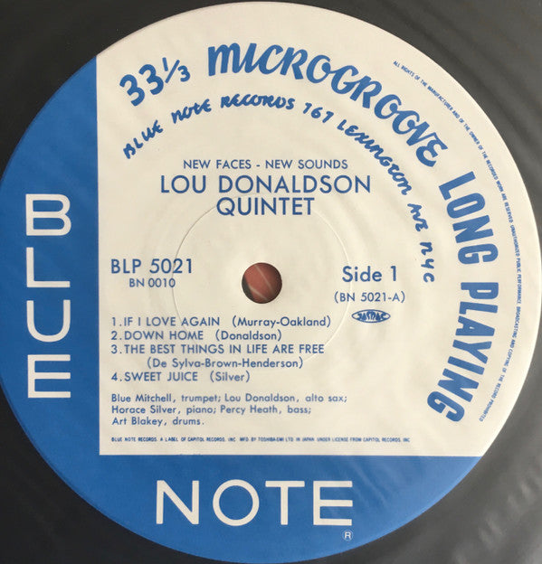 Lou Donaldson - New Faces – New Sounds (LP, Album, RE)