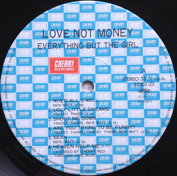 Everything But The Girl - Love Not Money = ラヴ・ノット・マネー(LP, Album, Ltd)