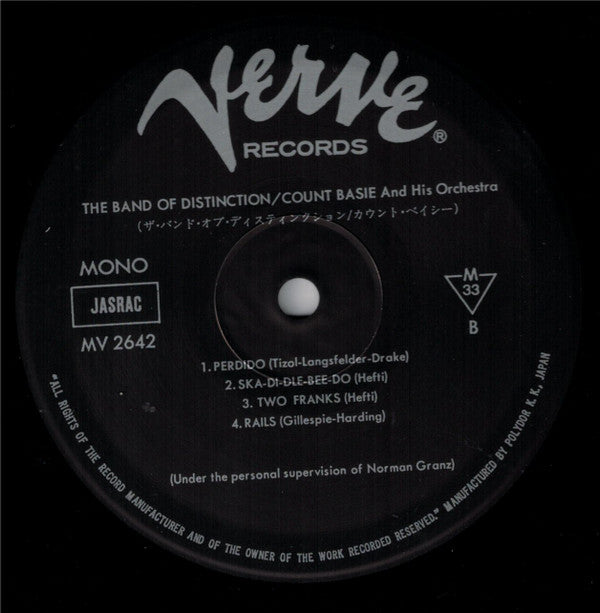 Count Basie - The Band Of Distinction (LP, Album, Mono, RE)