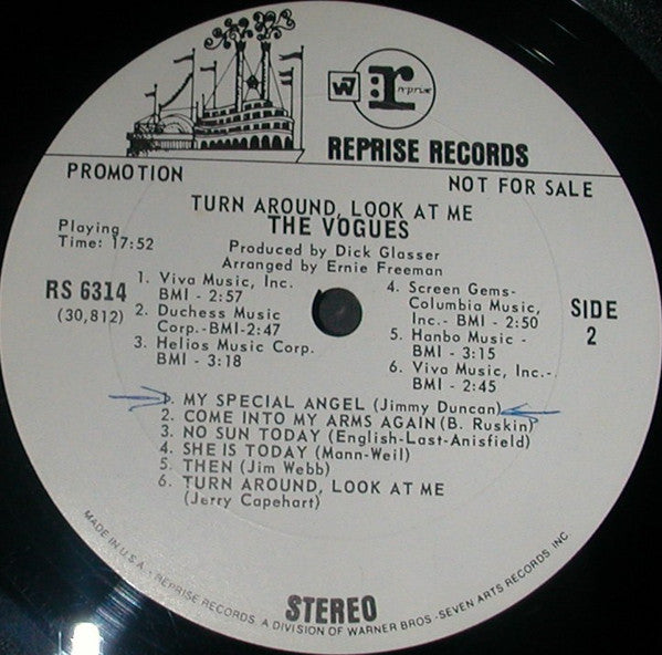 The Vogues - Turn Around, Look At Me (LP, Promo)