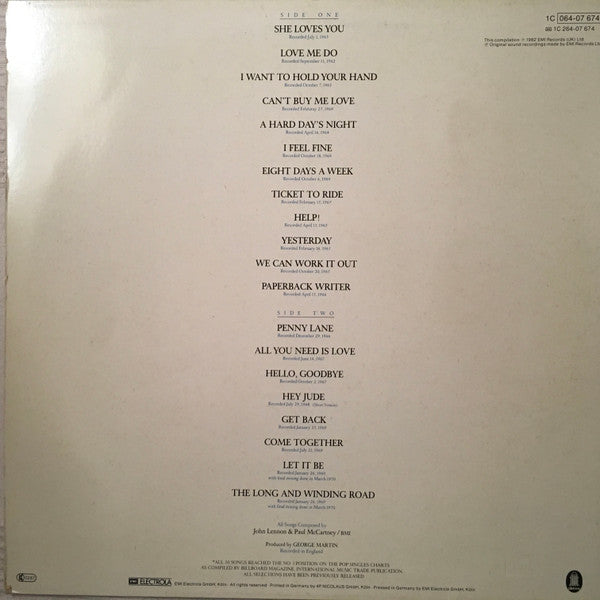 The Beatles - 20 Greatest Hits (LP, Comp)