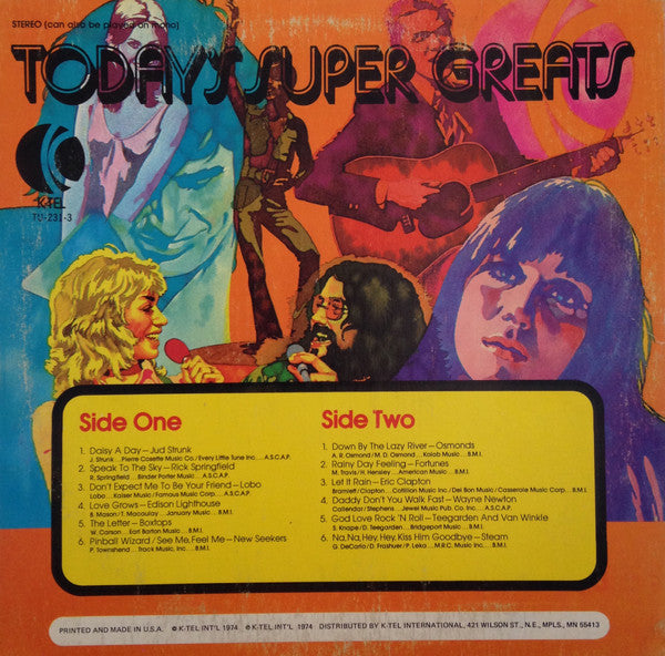 Various - Today's Super Greats - Part-3 (LP, Comp, Ltd, Gre)