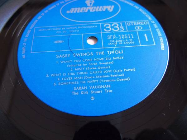 Sarah Vaughan - Sassy Swings The Tivoli (LP, Album)