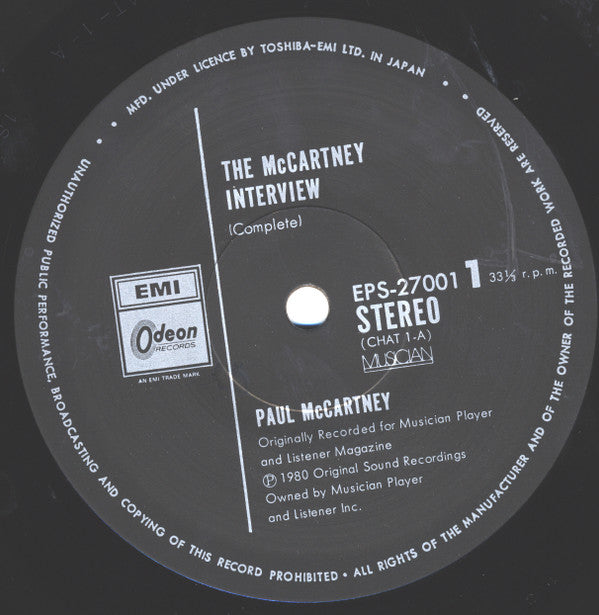 Paul McCartney - The McCartney Interview (LP)
