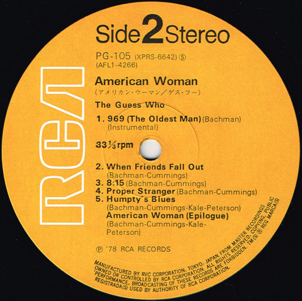 The Guess Who - American Woman (LP, Album, Ltd, RE)