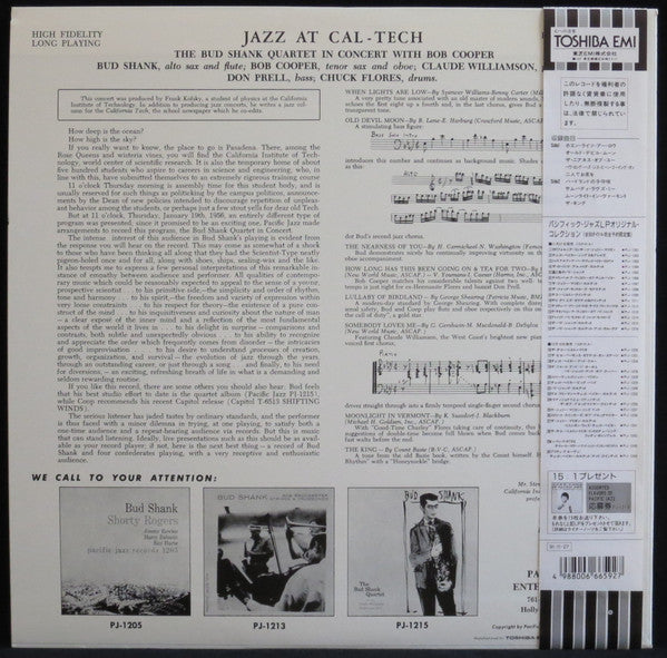Bud Shank Quartet - Jazz At Cal-Tech(LP, Album, Mono, RE, Wes)
