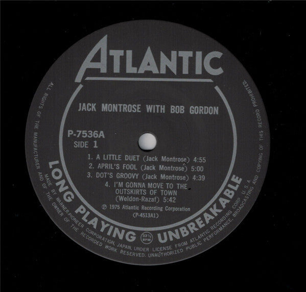 Jack Montrose - Arranged/Played/Composed (LP, Album, RE)