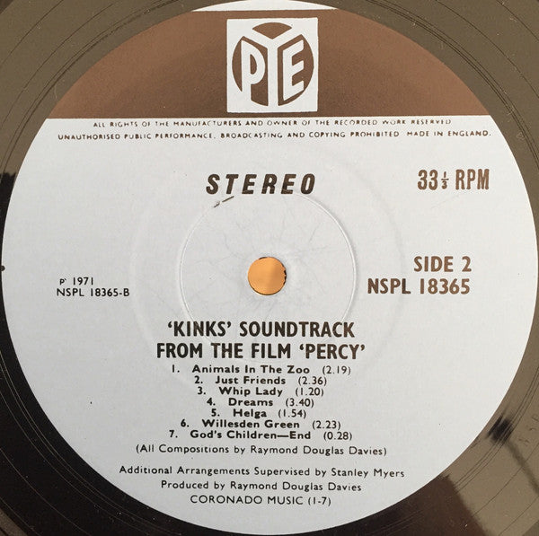 The Kinks - Percy (LP, Album)