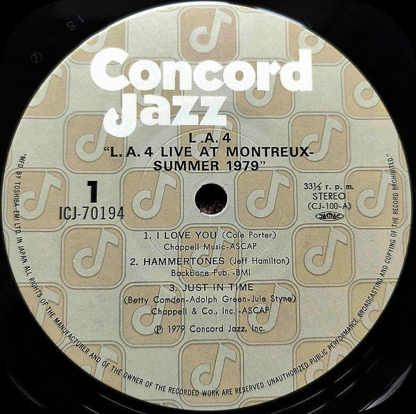 LaurindoAlmeidaLA4 Live At Montreux Summer 1979 L.A.フォア