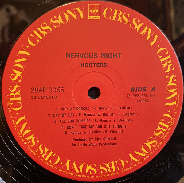 Hooters* - Nervous Night (LP, Album)