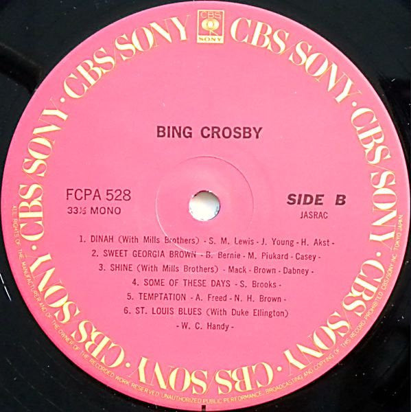 Bing Crosby - Bing Crosby (LP, Comp, Mono)