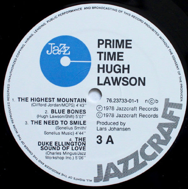 Hugh Lawson - Prime Time (LP, Album)