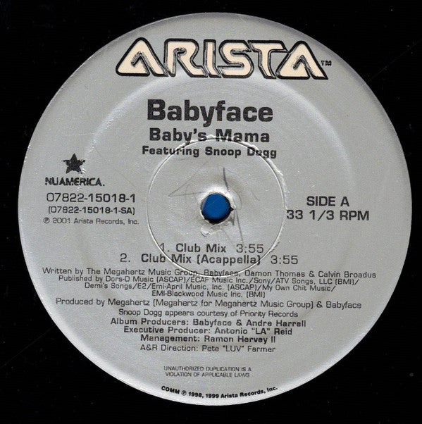 Babyface - Baby's Mama (12"")