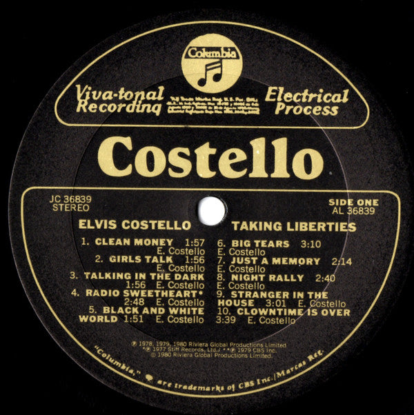 Elvis Costello - Taking Liberties (LP, Comp, RE)