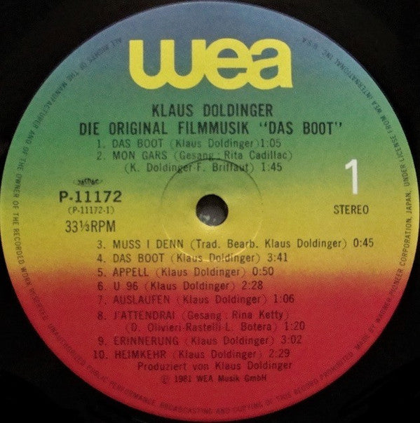 Klaus Doldinger - Das Boot (Die Original Filmmusik) (LP, Album)