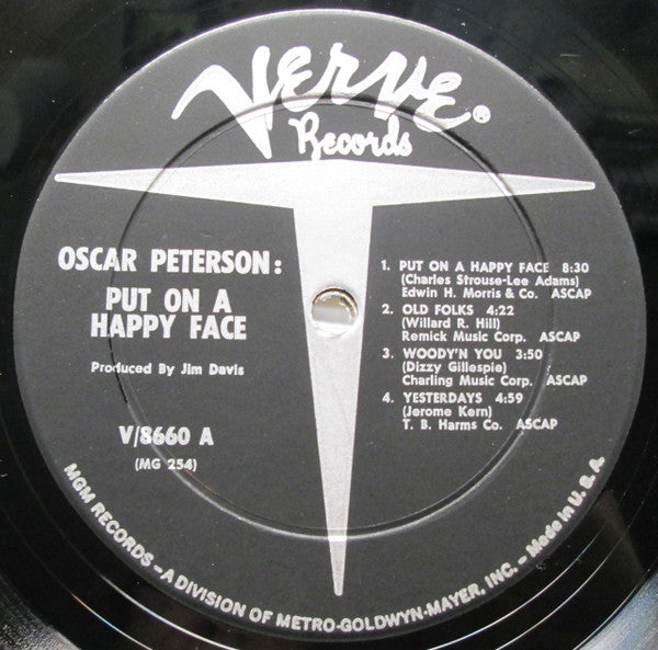 Oscar Peterson - Put On A Happy Face (LP, Album, Mono)
