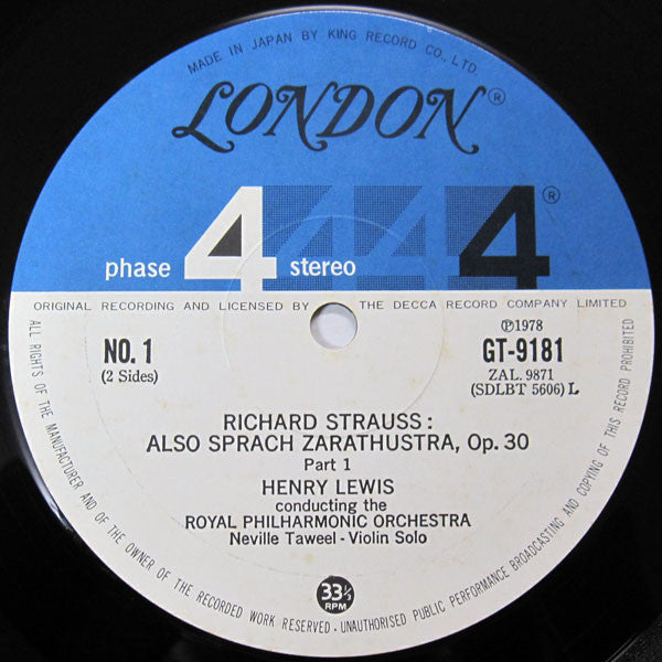 Richard Strauss - Also Sprach Zarathustra, Op. 30(LP)