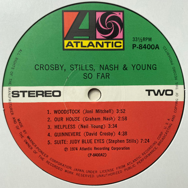 Crosby, Stills, Nash & Young - So Far (LP, Comp)