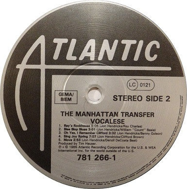 The Manhattan Transfer - Vocalese (LP, Album)