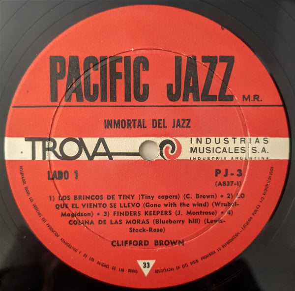Clifford Brown Con Zoot Sims - Immortal Del Jazz (LP, Album, RE)