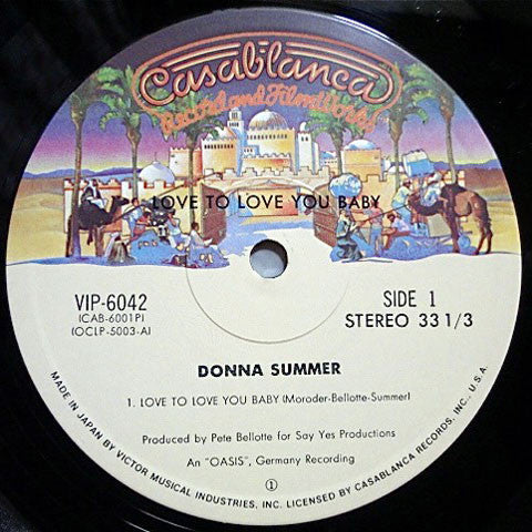 Donna Summer - Love To Love You Baby (LP, Album, RE)