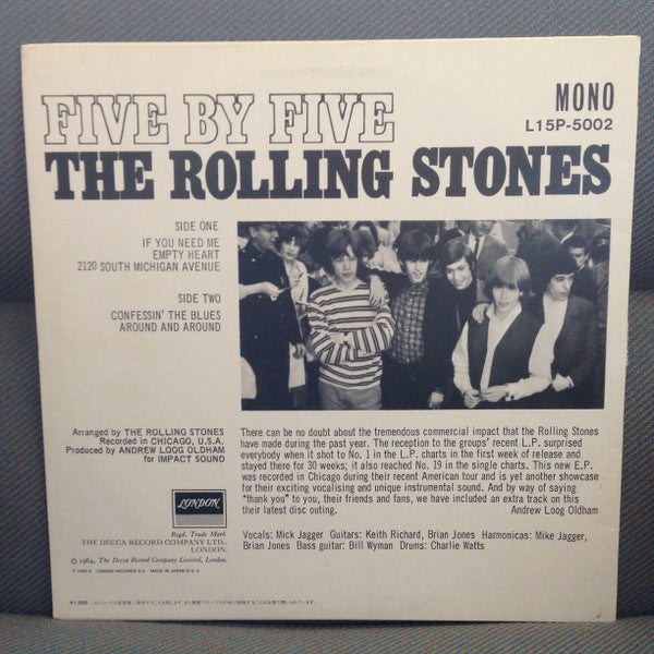The Rolling Stones - Five By Five (12"", EP, Mono)