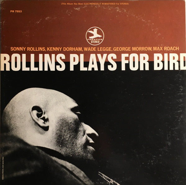 Sonny Rollins - Rollins Plays For Bird (LP, Album, RE, RM)
