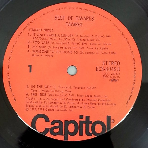 Tavares - Best Of Tavares (LP, Comp)