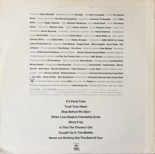Bobby Womack - Pieces (LP, Album)