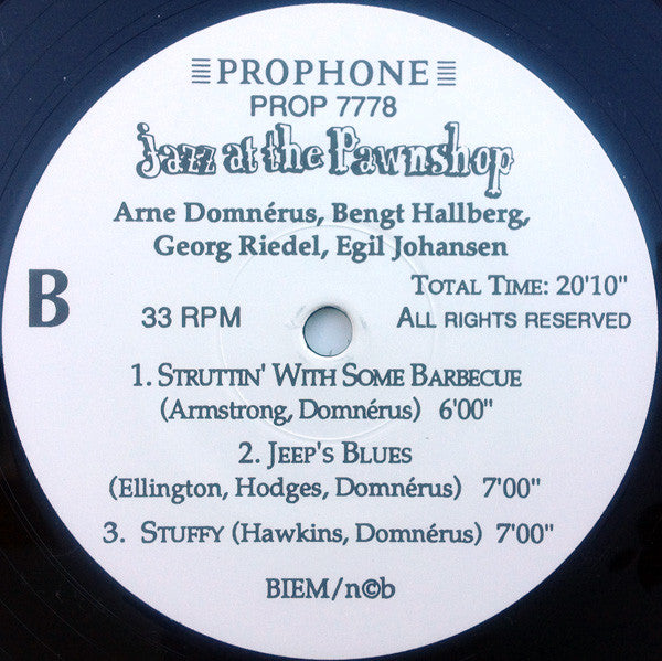 Arne Domnérus - Jazz At The Pawnshop (2xLP, Album, RE)
