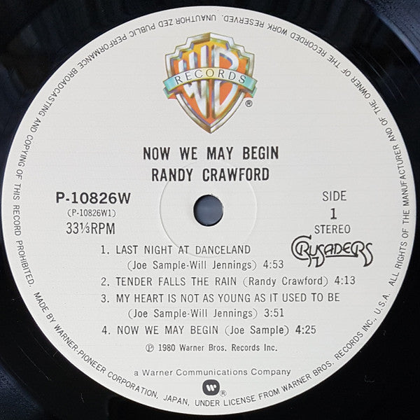 Randy Crawford - Now We May Begin (LP, Album)