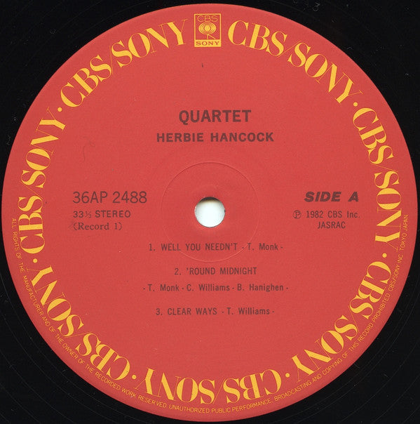 Herbie Hancock - Quartet (2xLP, Album)