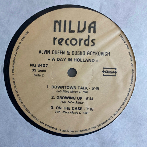 Alvin Queen & Dusko Goykovich - A Day In Holland (LP)