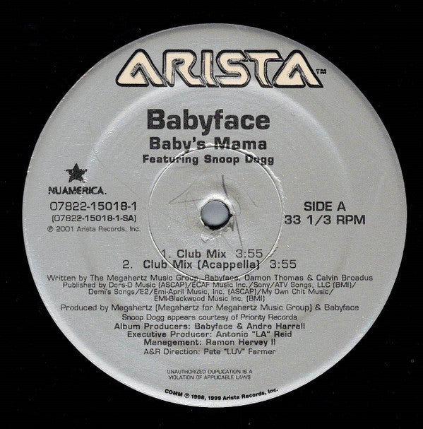 Babyface - Baby's Mama (12"")