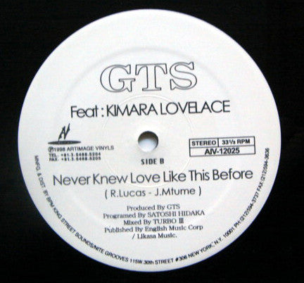 GTS - I Believe In Miracle / Never Knew Love Like This Before (12"")