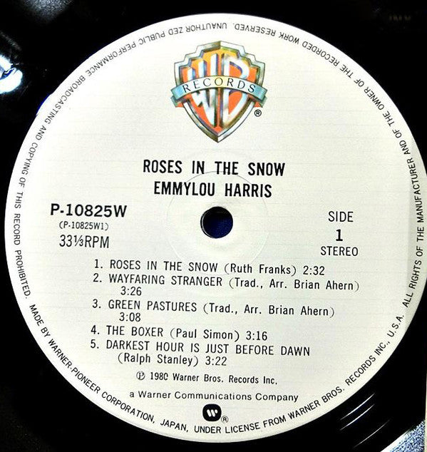 Emmylou Harris - Roses In The Snow (LP, Album)