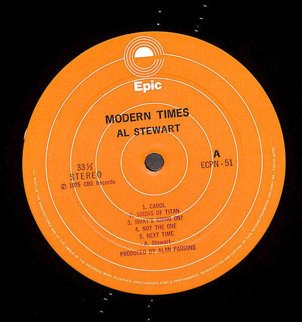 Al Stewart - Modern Times (LP, Album)