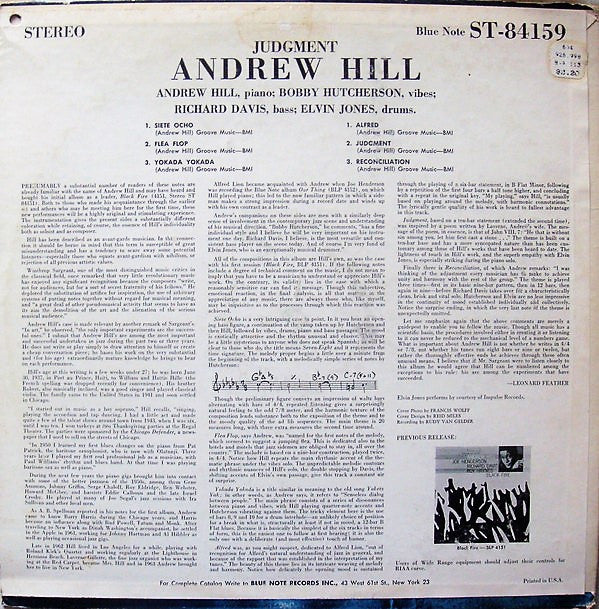 Andrew Hill - Judgment! (LP, Album)